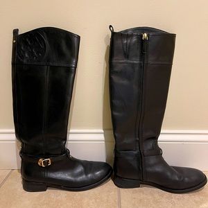 Tory Burch Leather Riding Boots